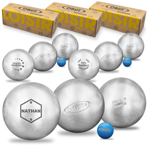 3 sett med 3 personlige obut petanqueboller 3 sett med 3 personlige obut petanqueboller