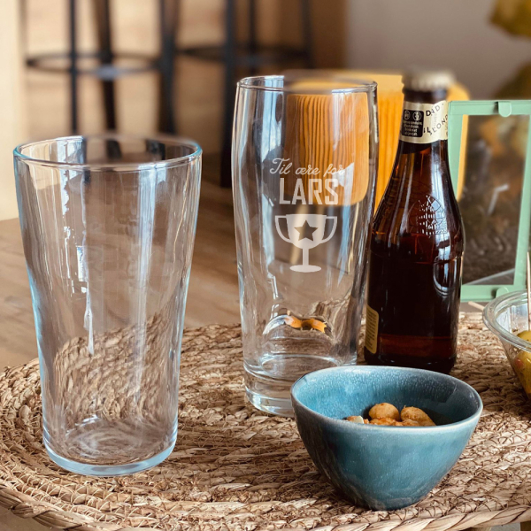 Personlig pintglass for sportsutøver Personlig pintglass for sportsutøver