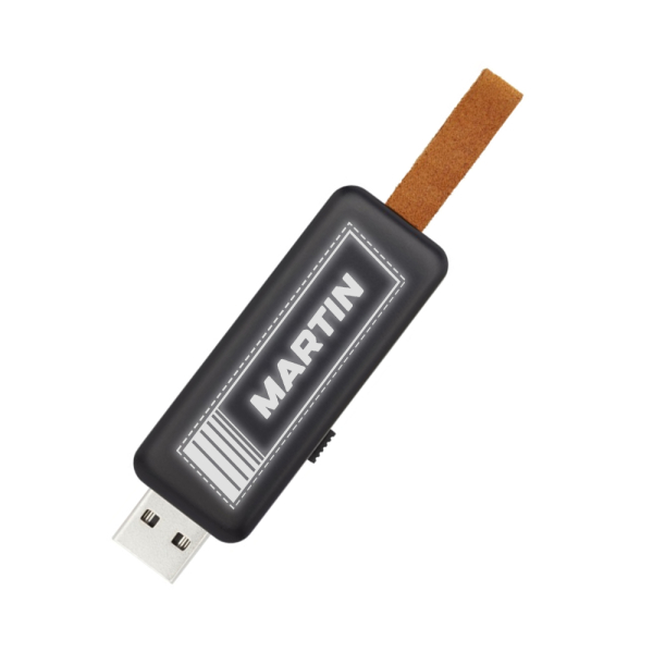 8 GB lysende minnepenn tilpasset med navn 8 GB lysende minnepenn tilpasset med navn
