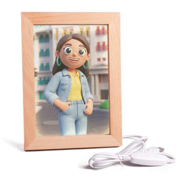 Portrett i Clay Art-stil basert på et foto Portrett i Clay Art-stil basert på et foto