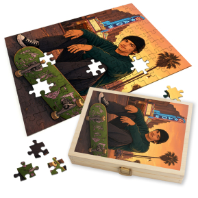 Fotopuslespill forvandlet til videospillcover | GTA-stil Fotopuslespill forvandlet til videospillcover | GTA-stil