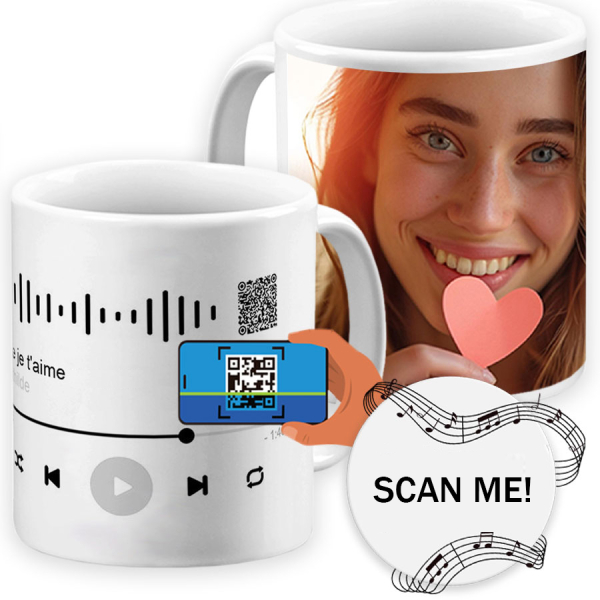 Kopp med foto og personlig sang Kopp med foto og personlig sang