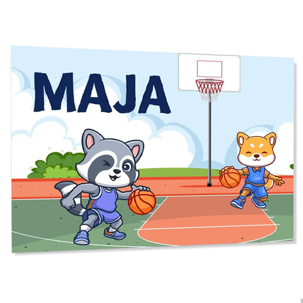 Personlig dørskilt barn – Basketball Personlig dørskilt barn – Basketball