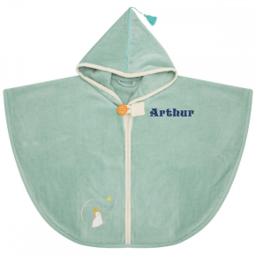 Personlig badeponcho for barn – Grønn Pingvin Personlig badeponcho for barn – Grønn Pingvin