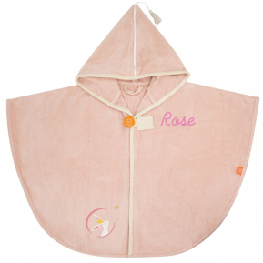 Personlig badeponcho for barn – Rosa Kanin Personlig badeponcho for barn – Rosa Kanin