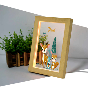 Personlig LED-ramme fortryllet skog Personlig LED-ramme fortryllet skog
