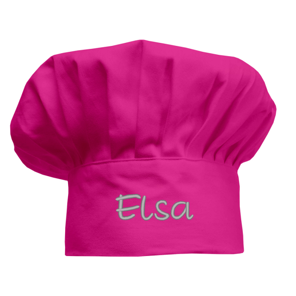 Personlig rosa kokkehatt for barn Personlig rosa kokkehatt for barn