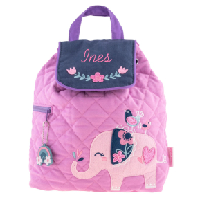 Personlig ryggsekk med rosa elefant Personlig ryggsekk med rosa elefant
