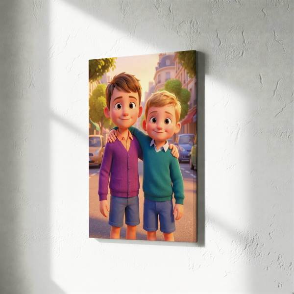 Portrett i stil med 3d animasjonsfilm basert på et bilde Portrett i stil med 3d animasjonsfilm basert på et bilde