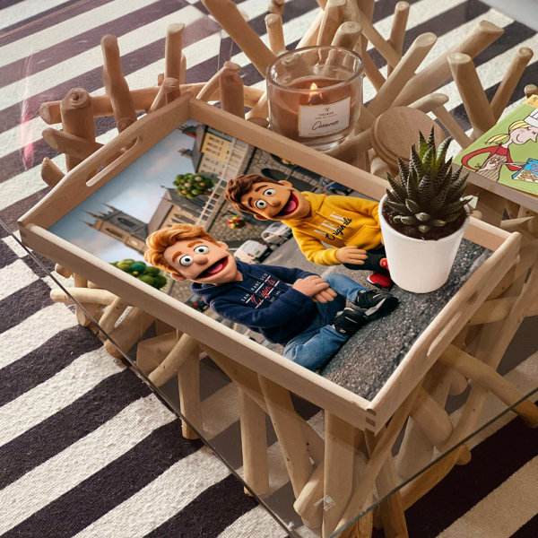 Portrett i marionettstil fra et foto Portrett i marionettstil fra et foto