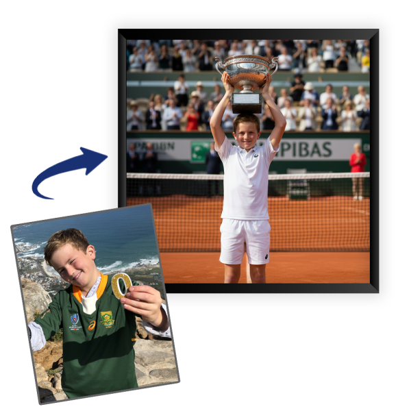 Personlig sportlegende-portrett Personlig sportlegende-portrett