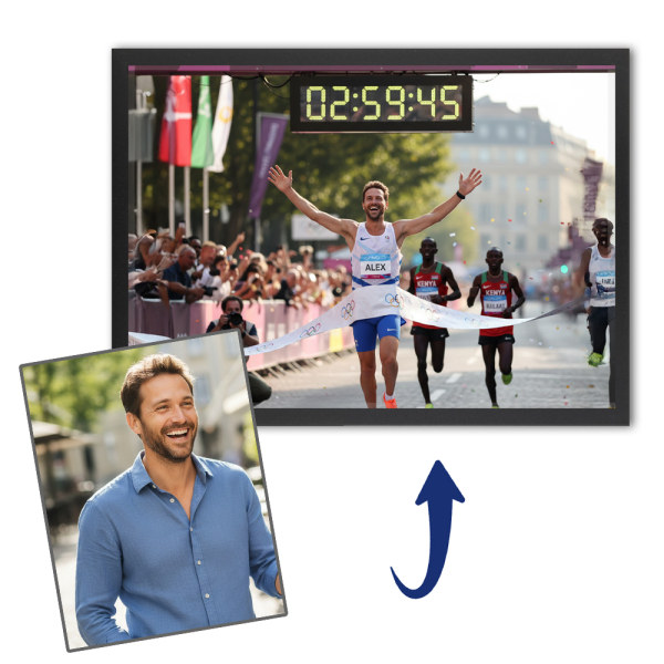 Personlig sportlegende-portrett Personlig sportlegende-portrett