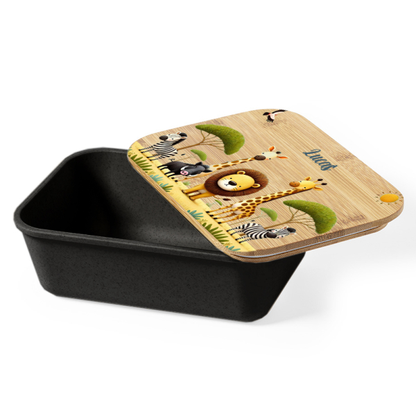 Safari matboks med bambuslokk Safari matboks med bambuslokk