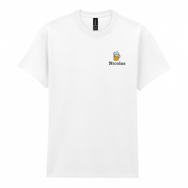 T-skjorte brodert med motiv i premium bomull T-skjorte brodert med motiv i premium bomull