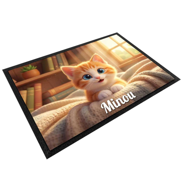 Personlig matunderlag i 3D-animert stil til hund eller katt Personlig matunderlag i 3D-animert stil til hund eller katt