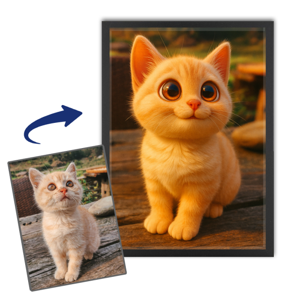 Dyreportrett i stil med en 3D-animasjonsfilm Dyreportrett i stil med en 3D-animasjonsfilm
