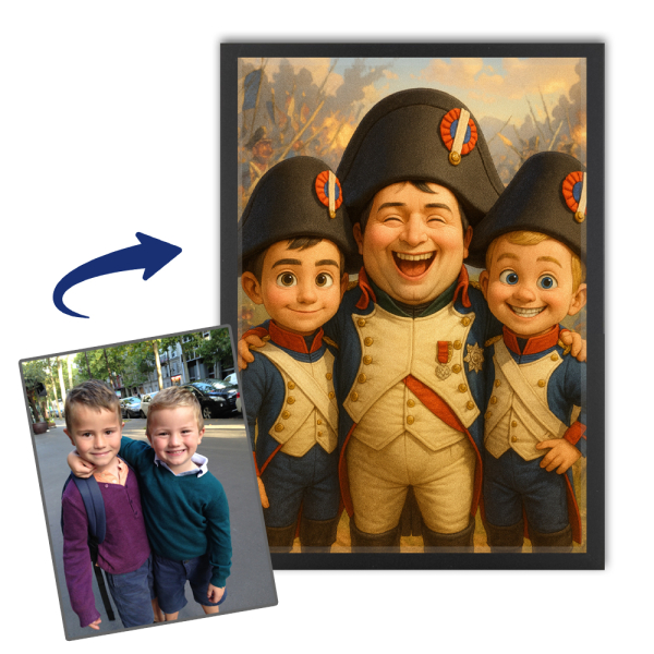 Portrett i tegneseriestil + historisk figur basert på et bilde Portrett i tegneseriestil + historisk figur basert på et bilde