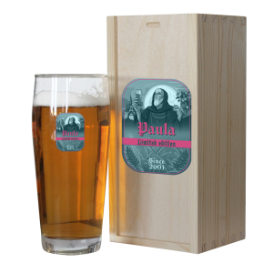 Trykket Trappist-ølglass Trykket Trappist-ølglass