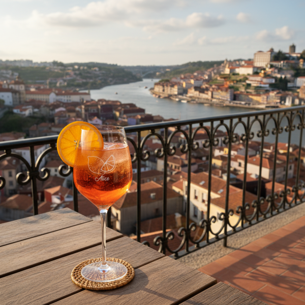 Spritzglass med inngravert navn Spritzglass med inngravert navn