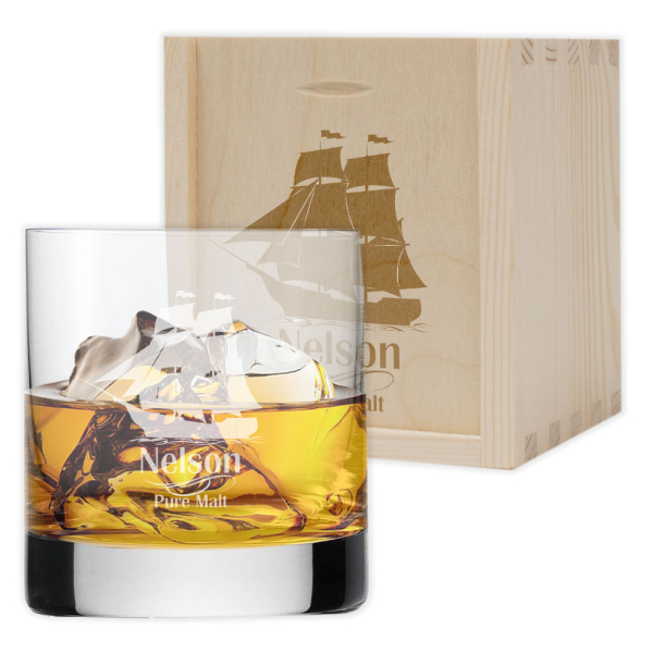 Gravert whiskyglass Åpent Hav Gravert whiskyglass Åpent Hav