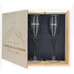 2 champagneglass | gaveeske