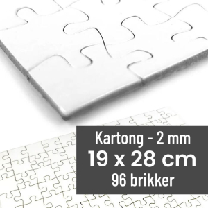 Lite puslespill i kartong | 19x28 cm | 96 biter