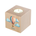 Personlig lysestake med ballongkube i tre Personlig lysestake med ballongkube i tre