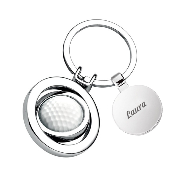 Tilpasset n&oslash;kkelring med golfball