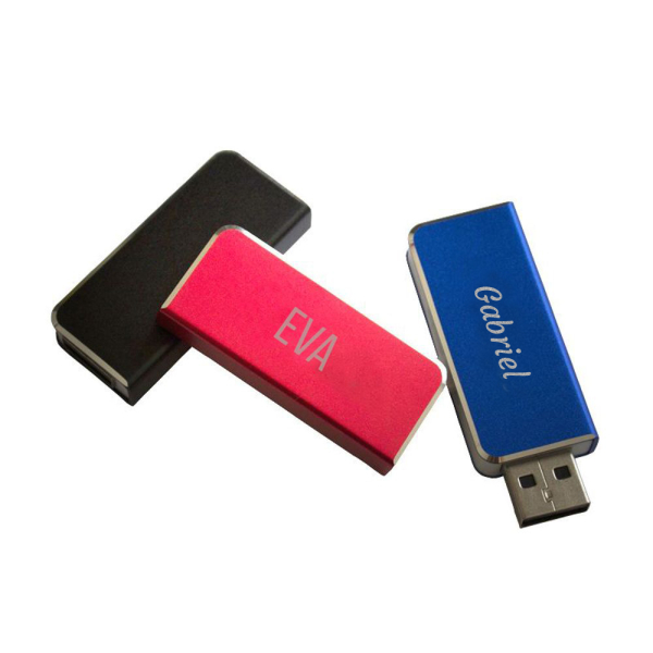 8 GB gravert lomme-minnepenn