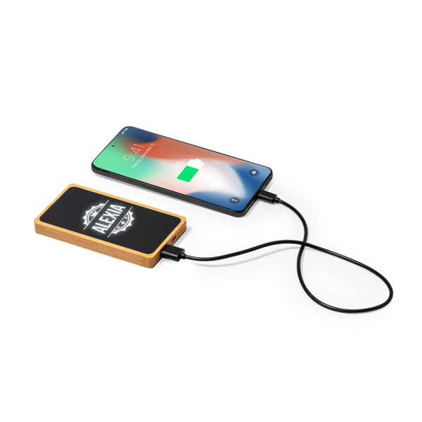5000 mAh lysende tilpasset powerbank