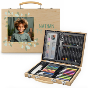 Personlig tegnesett med bilde og navn