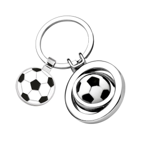 Gravert n�kkelring i fotballform