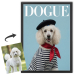 Forside av DOGUE-magasin basert på et bilde Forside av DOGUE-magasin basert på et bilde