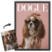 Forside av DOGUE-magasin basert på et bilde Forside av DOGUE-magasin basert på et bilde