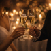 Gaveeske med 2 champagneglass Bryllup Gaveeske med 2 champagneglass Bryllup