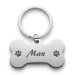 Gravert hundebein-medaljong Gravert hundebein-medaljong