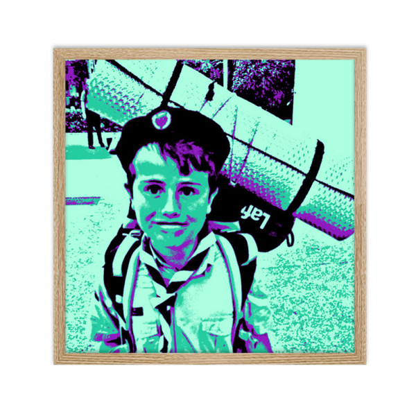 Innrammet Pop Art-plakat