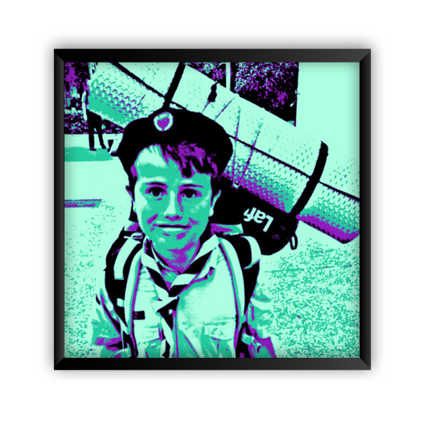 Innrammet Pop Art-plakat