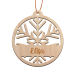 Juleornament Snøfnugg gravert fornavn Juleornament Snøfnugg gravert fornavn