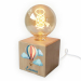 Filamentlampe med trykk luftballong