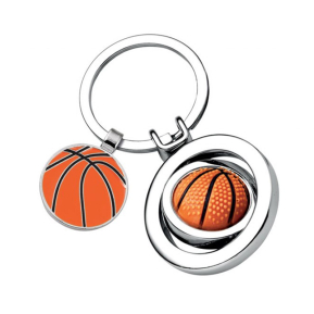 N�kkelring med inngravert basketball