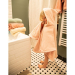 Personlig badeponcho for barn – Rosa Kanin Personlig badeponcho for barn – Rosa Kanin