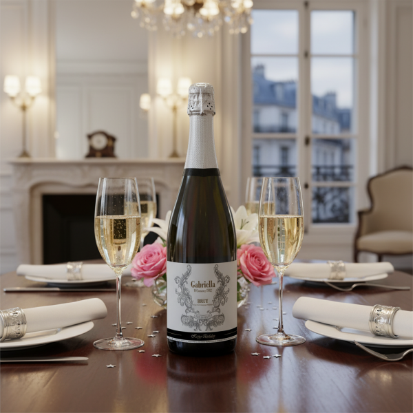 Personlig champagneflaske navn