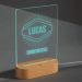 Personlig LED-lampe – Navn Personlig LED-lampe – Navn