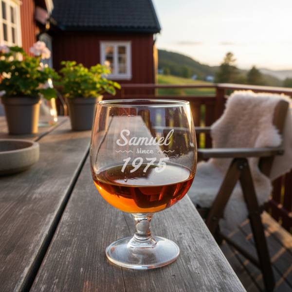 Personlig lik&oslash;rglass bursdag