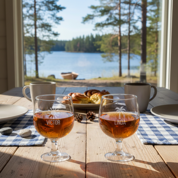 Personlig lik&oslash;rglass med navn