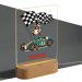 Personlig nattlampe racingbil Personlig nattlampe racingbil