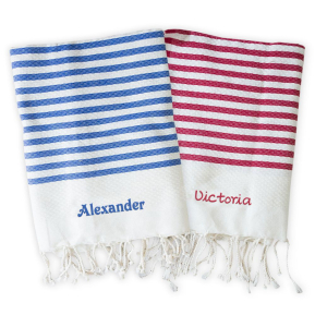 Personlig tradisjonell fouta med striper