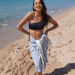 Personlig tradisjonell fouta med striper Personlig tradisjonell fouta med striper