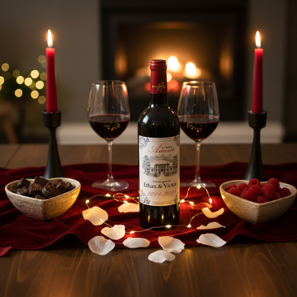 Personlig vinflaske Bastide Amour